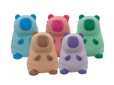 Multipet Assorted Colors Latex Mini Capybara Dog Toy