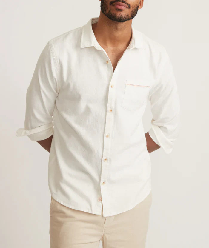 Marine Layer Stretch Selvage Long Sleeve Shirt by Harbour Thread