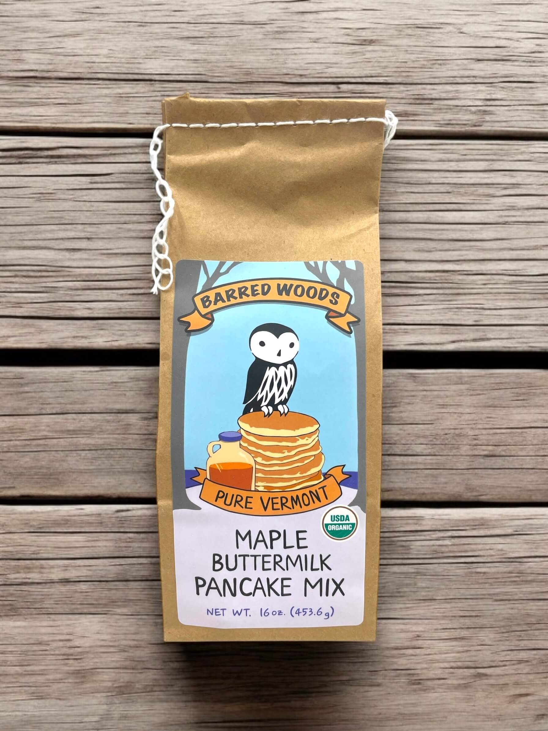 Barred Woods Organic Maple Buttermilk Pancake Mix by Barred Woods Maple