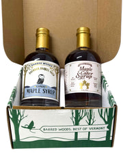 Combo - Bourbon Barrel Aged and Maple Cider Syrup Combination by Barred Woods Maple