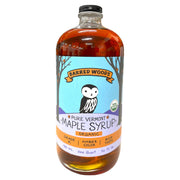 Quart Glass Bottle of Pure Vermont Organic Maple Syrup - 32 oz
