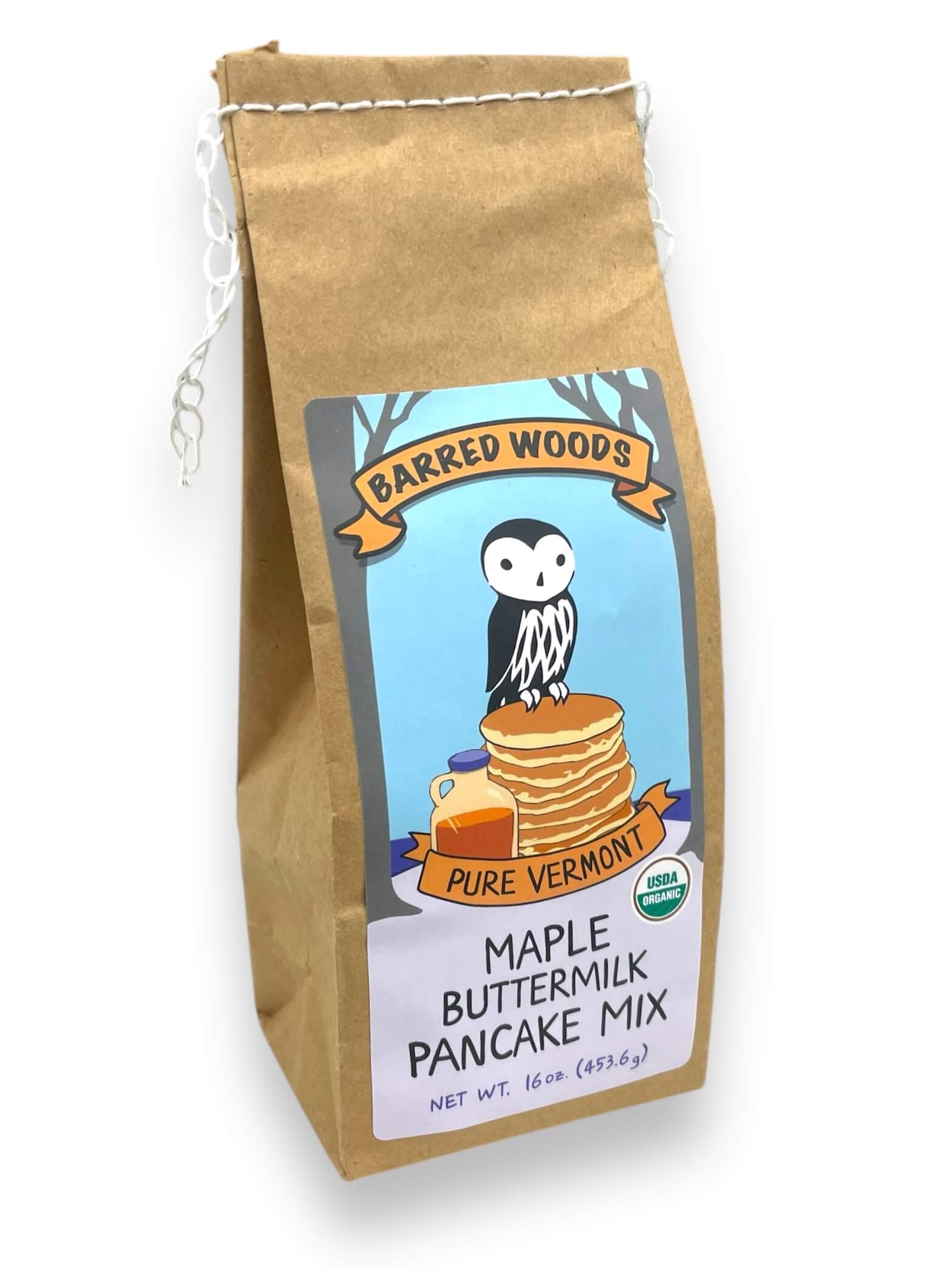 Taste of Vermont Gift Box. Pancakes, Maple Syrup, and Blake Hill Blueberry Preserve by Barred Woods Maple