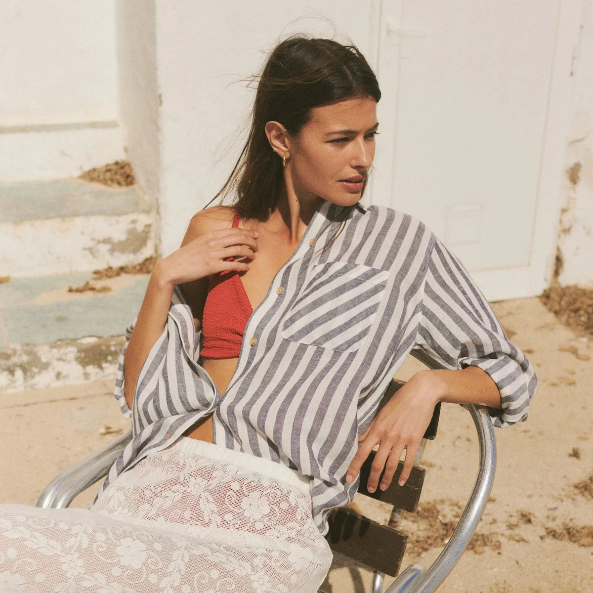 Marine Layer Jane Relaxed Linen Shirt