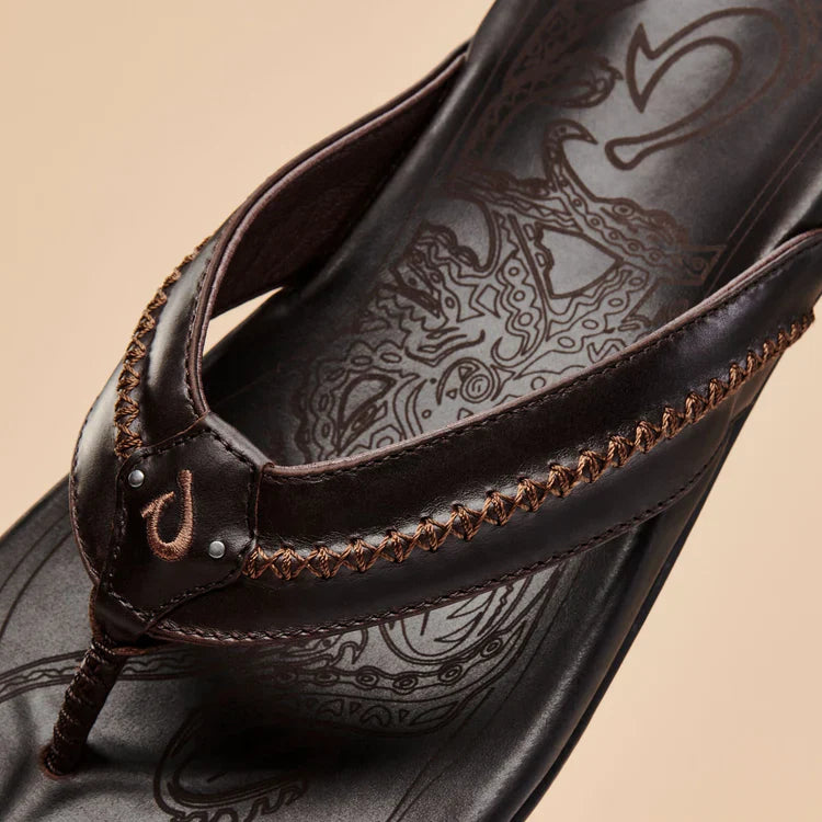 OluKai Mea Ola Men's Leather Sandals by Harbour Thread