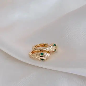 Mini Snake Huggie Earrings