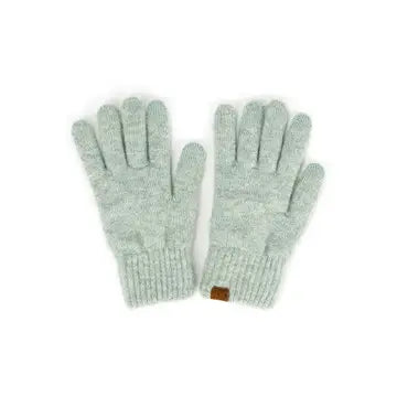 C.C. Heather Plain Knit Gloves