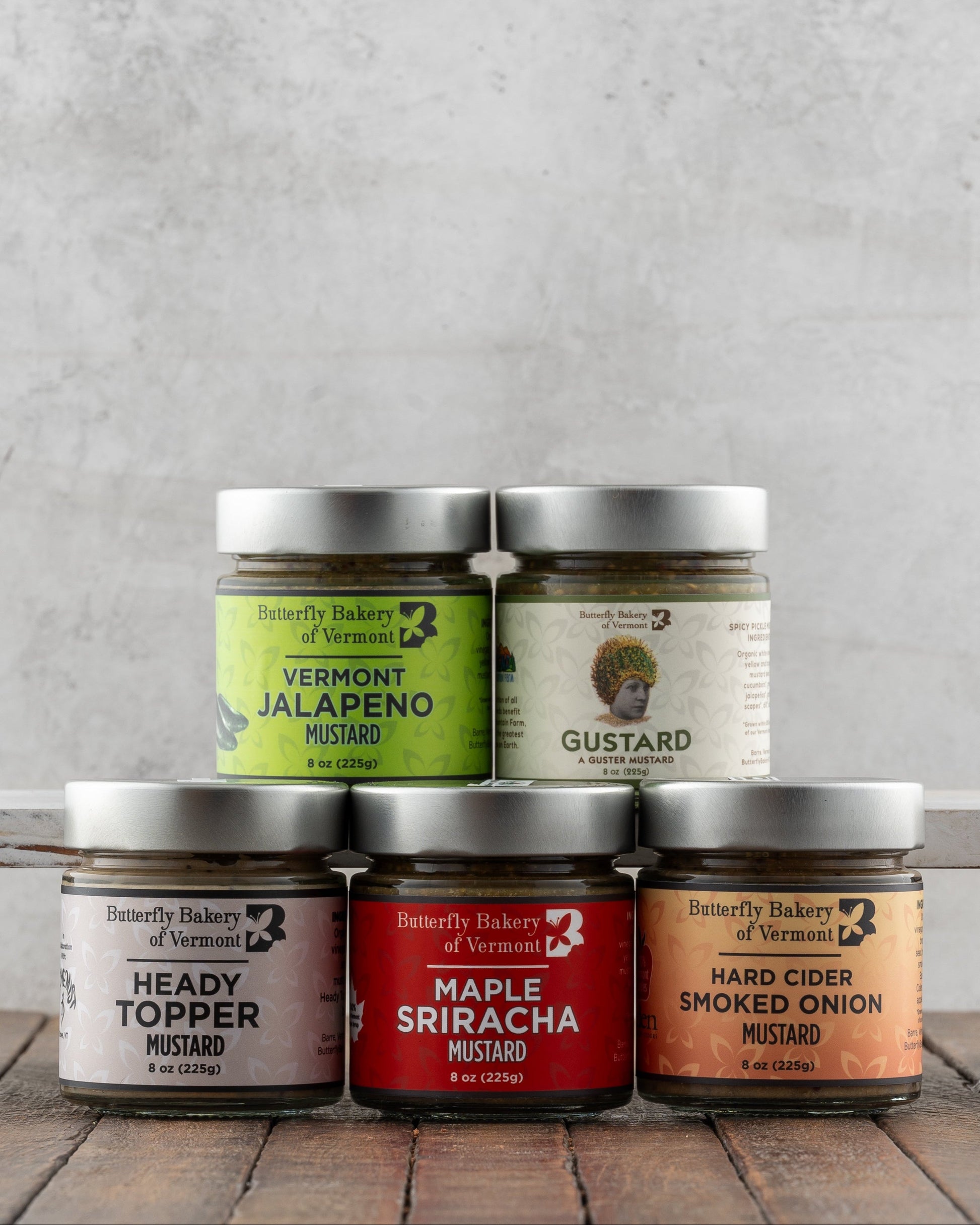 Hard Cider Smoked Onion Mustard by Butterfly Bakery of Vermont