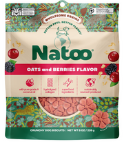 Natoo Petfoods Wholesome Grain Oats and Berries Dog Treat 8oz