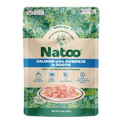 Natoo Petfoods Salmon with Pumpkin in Broth Pouch Topper Dog 3oz