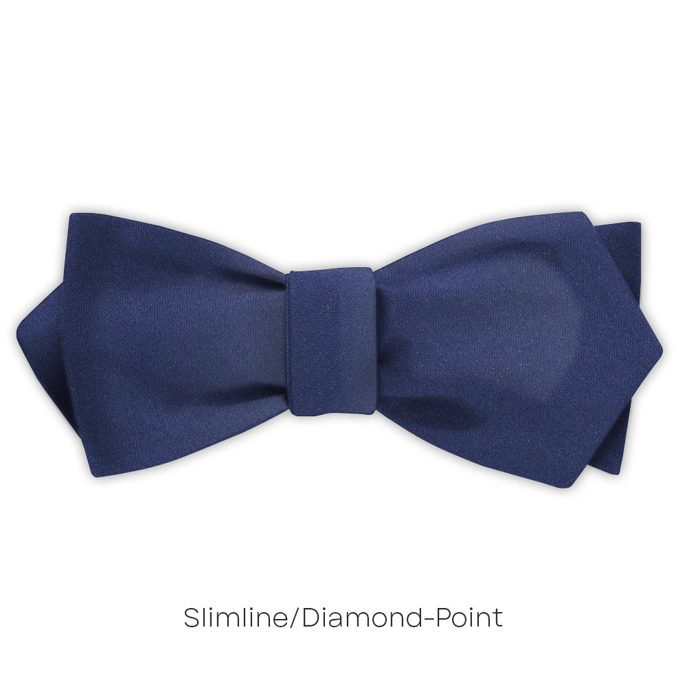 Navy Charmeuse - bow ties