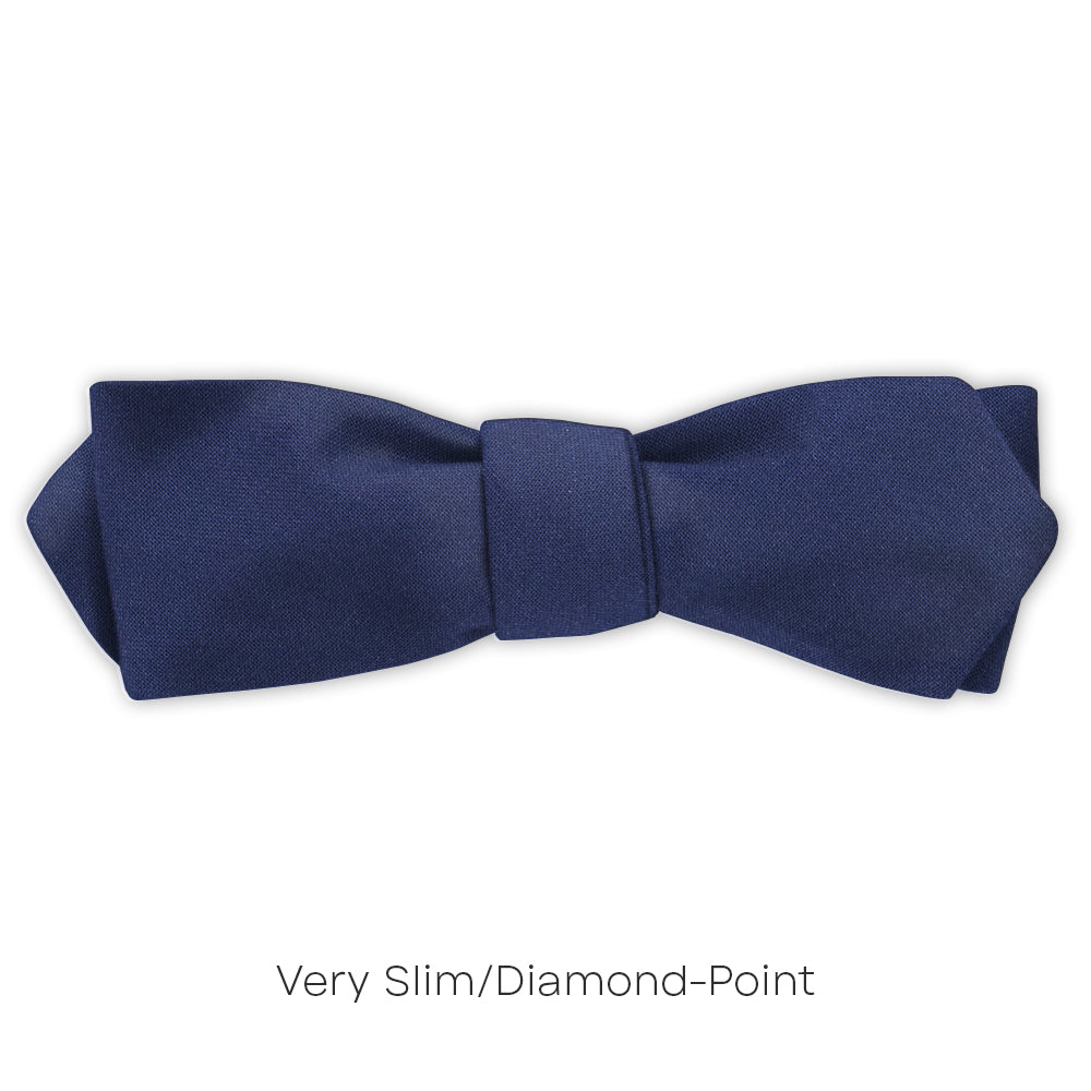 Navy Charmeuse - bow ties