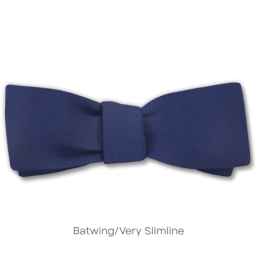 Navy Charmeuse - bow ties