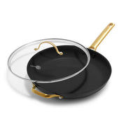 Reserve Black 12in Frypan with Cover and Hand Hold by Homeportonline