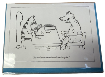 New Yorker Card Exclamation Point Cartoon Card