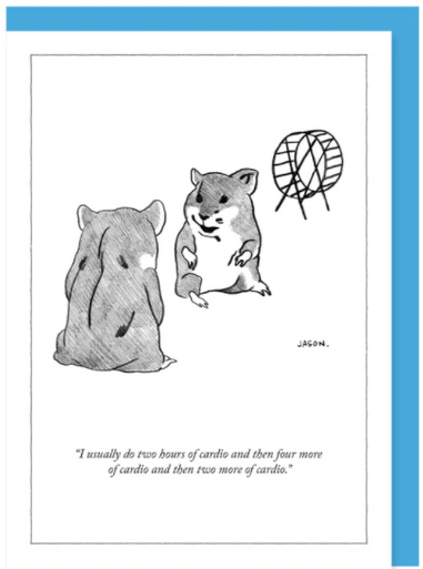 New Yorker Card Hamster / Cardio Wheel