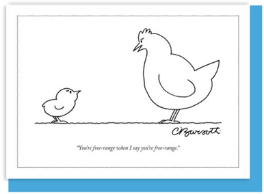 New Yorker Card Chickens / Free-Range