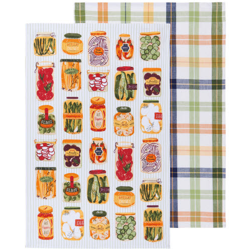 Pickling Dishtowels, Set of 2 by Kiss the Cook