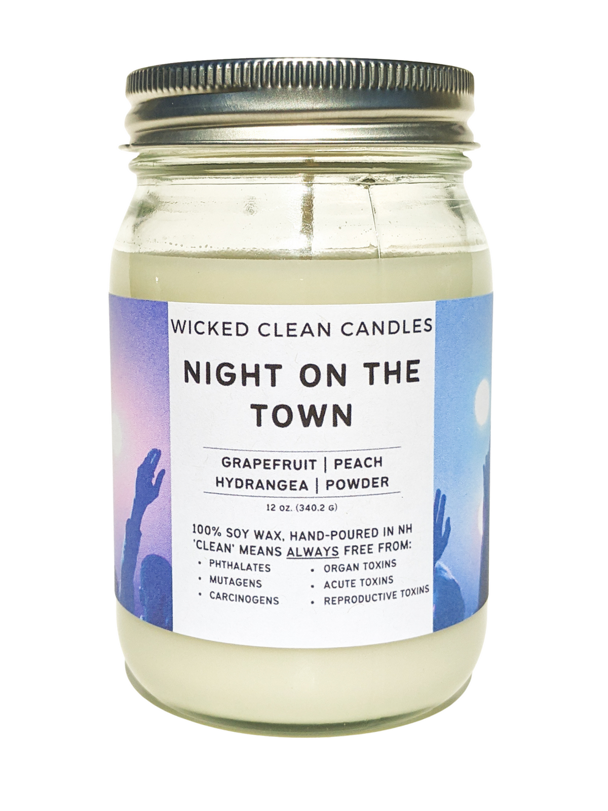 12 oz Jar Soy Candles - Wicked Clean Candles