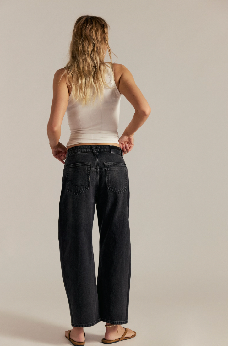 Free People Deep Trance Dropped Boyfriend Jeans by Harbour Thread