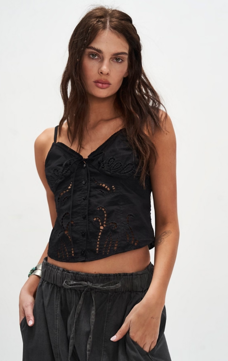 Free People Sweet Sammi Eyelet Top by Harbour Thread
