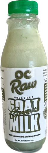 OC Raw Goats Milk w/ Coconut Oil & Kelp Dog Food 16oz