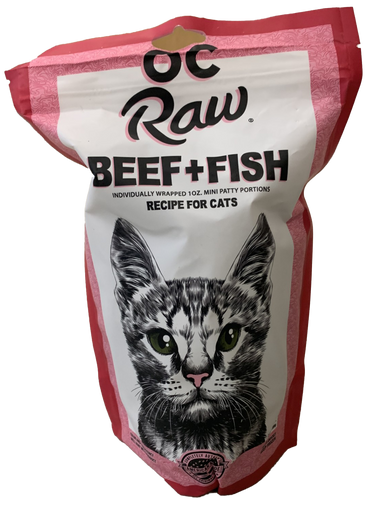 OC Raw Cat Frozen Beef Diet 2lb