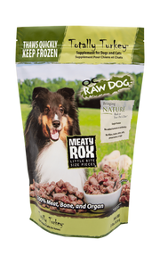 OC Raw Rox Meaty Treat Totally Turkey Dog Food 2lb