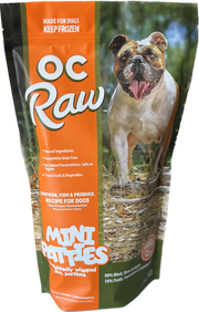 OC Raw Sliders Chicken Fish Produce 4lb