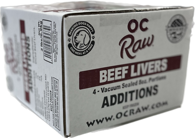 OC Raw Additions Dog Frozen Beef Liver 2lb