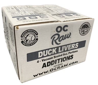 OC Raw Additions Dog Frozen Duck Liver 2lb