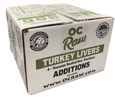 OC Raw Additions Dog Frozen Turkey Liver 2lb