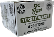 OC Raw Additions Dog Frozen Turkey Hearts 2lb