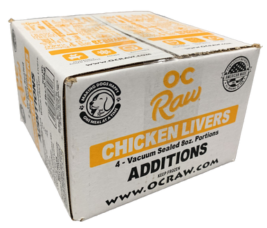 OC Raw Additions Dog Frozen Chicken Liver 2lb