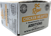 OC Raw Additions Dog Frozen Chicken Hearts 2lb