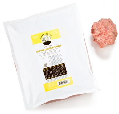 Oma's Pride Chicken Frames Ground Dog Food 5lb