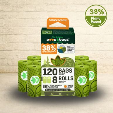 38% Plant based Countdown Rolls Orange Scent 120ct