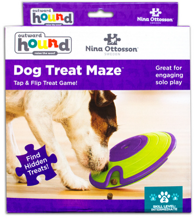 Outward Hound Treat Maze Green Dog Toy