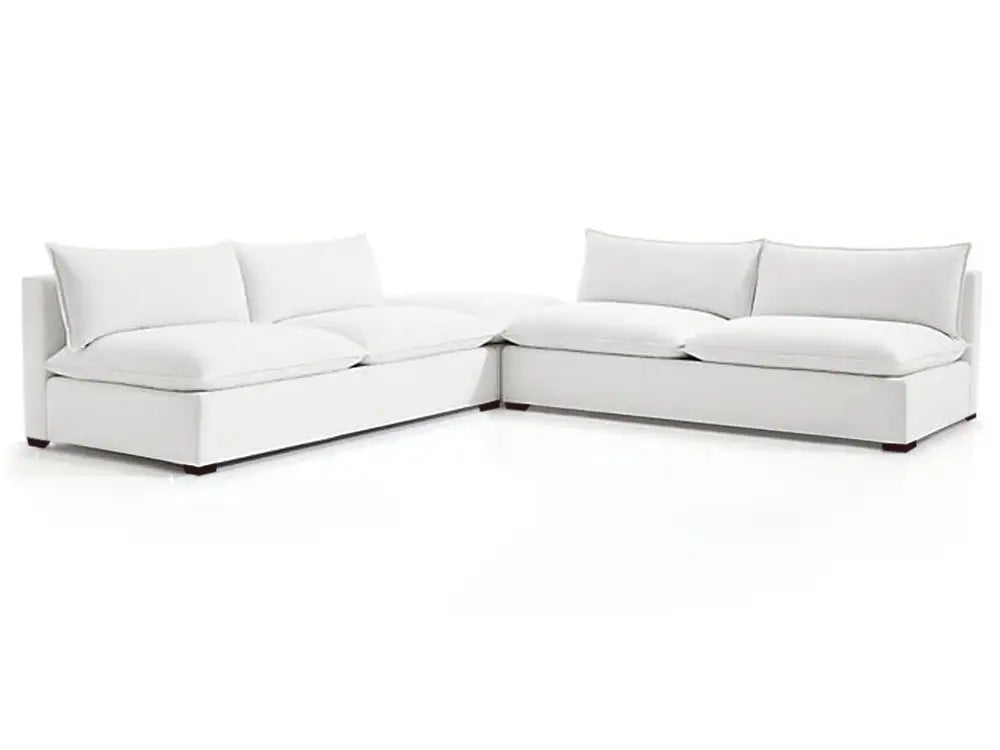 Organic Armless 3 Piece Modular Sofa