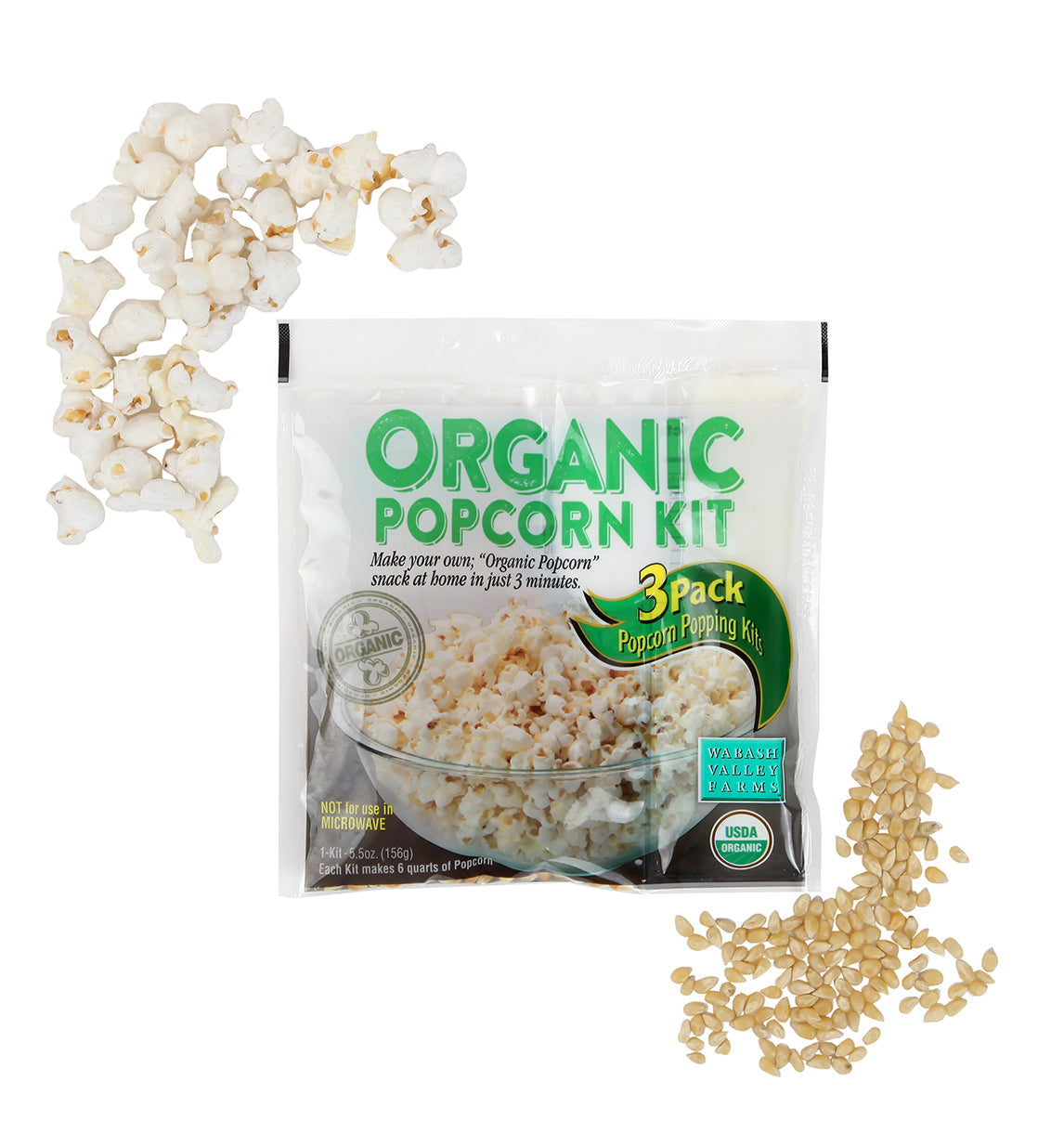 Organic Popcorn Kit by Kiss the Cook