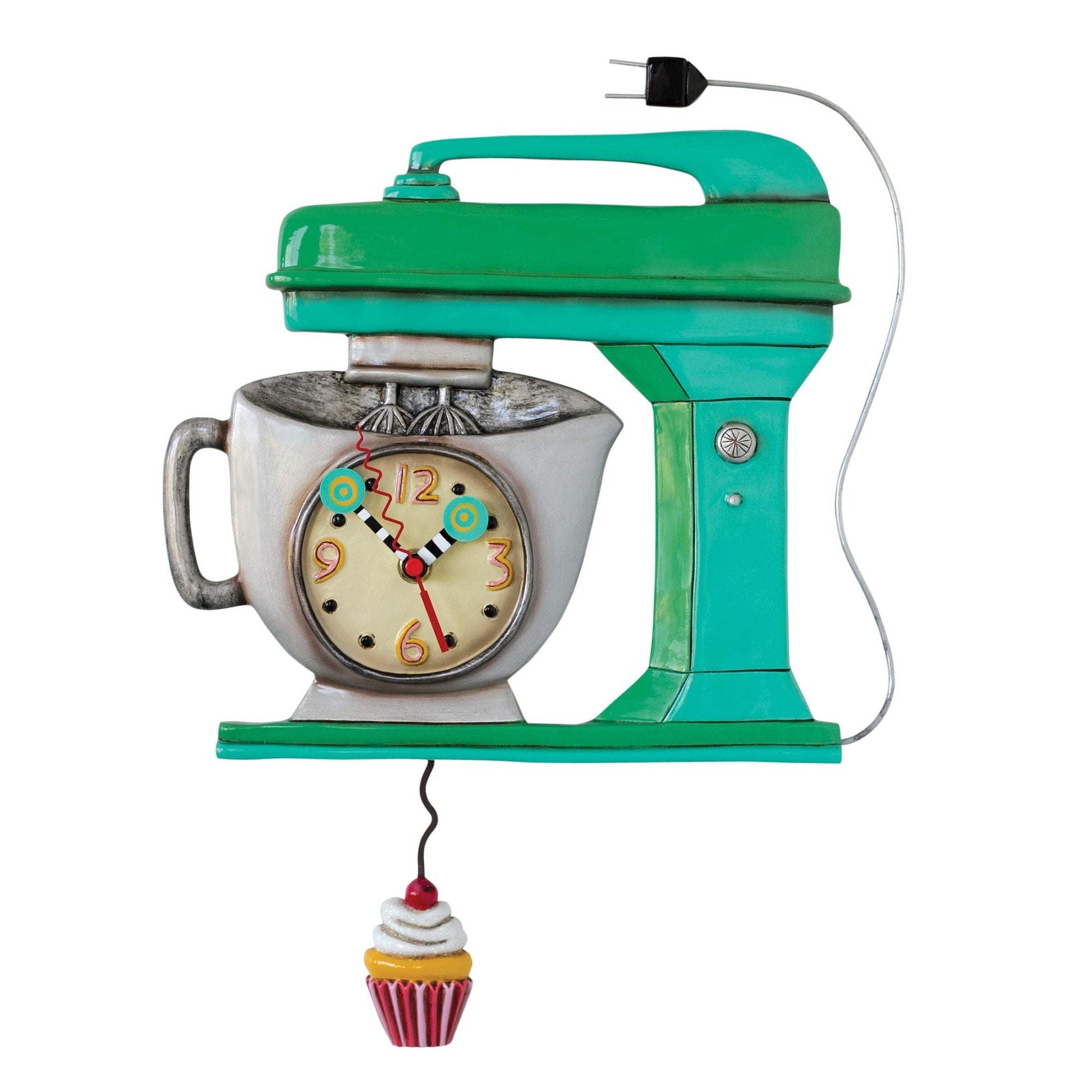 Allen Designs - Vintage Mixer Green Wall Clock by Homeportonline