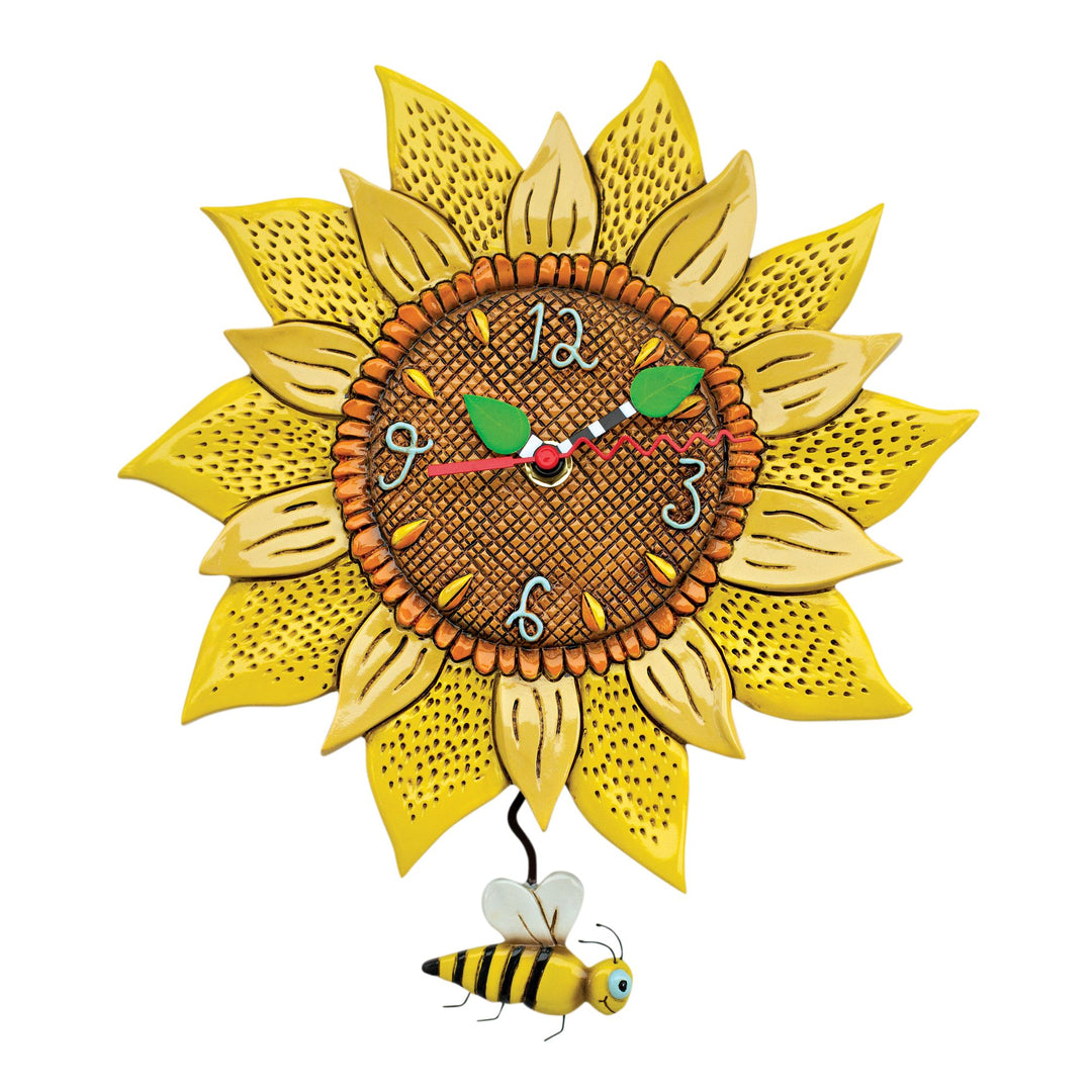 Allen Designs – Bee Sunny Sunflower Clock by Homeportonline