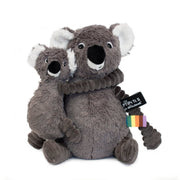 73200 Koala Mom & Her Baby Plush Toys, Grey