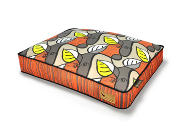 P.L.A.Y. Rectangular Bed Persimmon Orange Medium 27x36