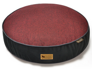 P.L.A.Y. Round Bed Houndstooth Red/Black Large