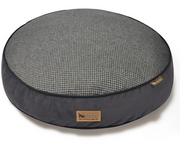 P.L.A.Y. Round Bed Houndstooth Black/Grey Small