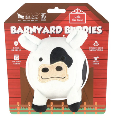 P.L.A.Y. Barnyard Buddies Dog Toy Cow