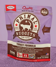 Primal Fozen Cat Food Turkey 3lb