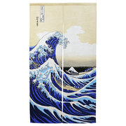 Noren Hokusai The Wave 85cm x 150cm by Homeportonline