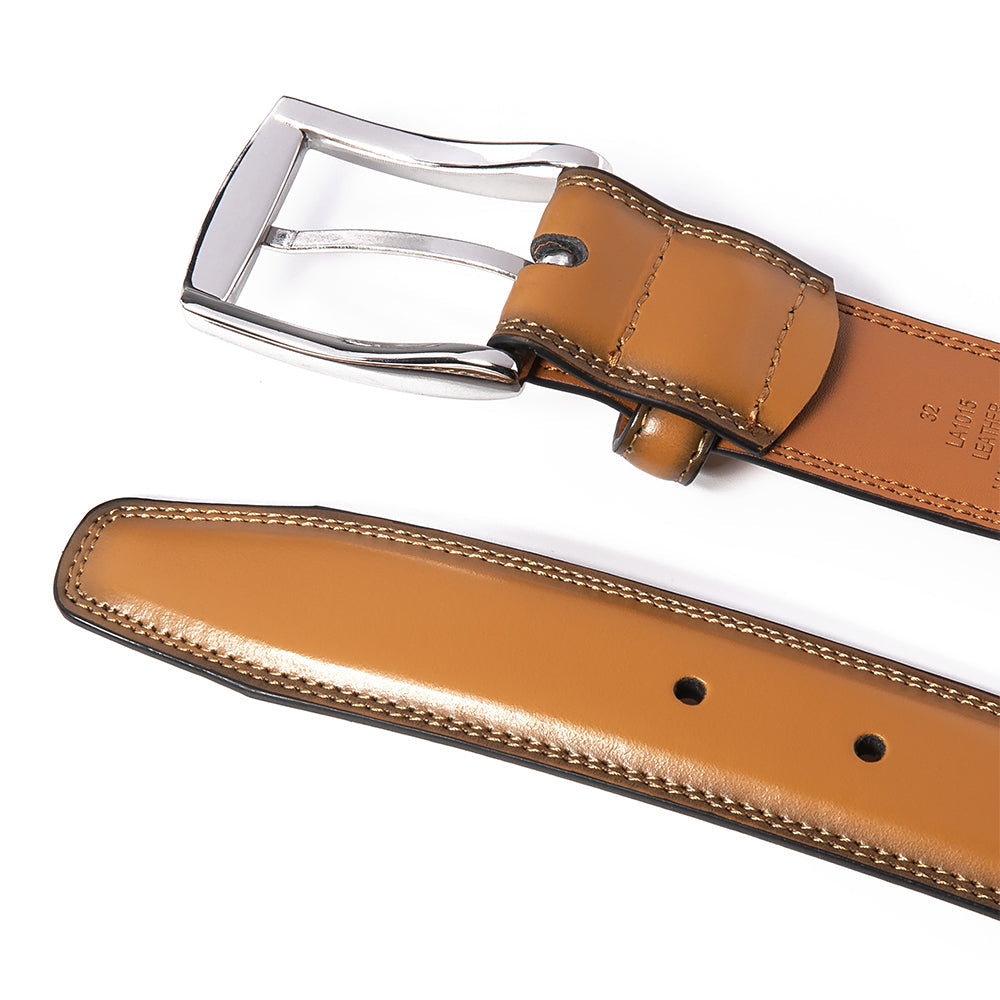 Premium Leather Belt - Caramel