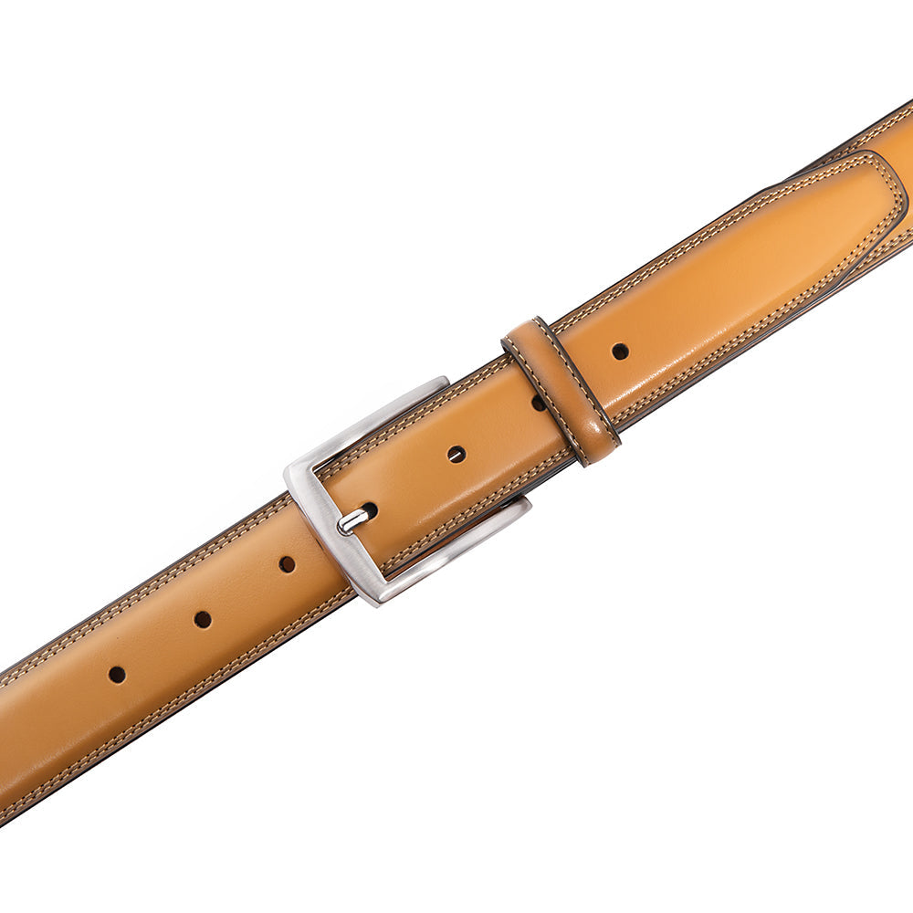 Premium Leather Belt - Caramel